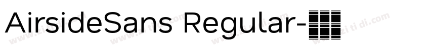 AirsideSans Regular字体转换